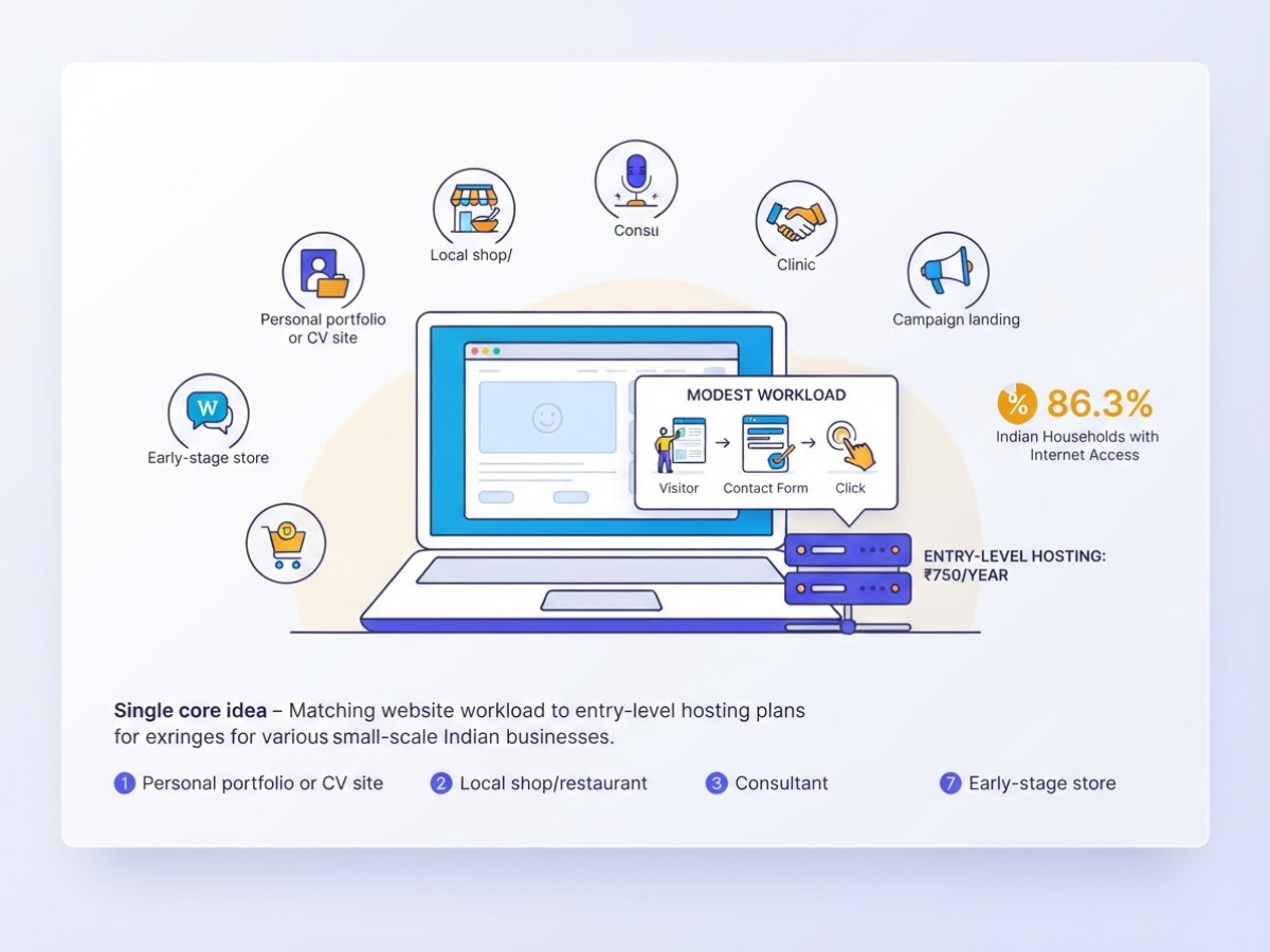 Who Should Choose a Low-Cost Hosting Plan, covering map suitable use cases to hosting.